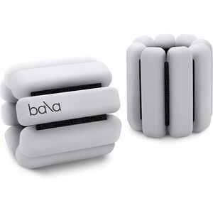 Bala Bangles 1 lb Ankle Weights Set of 2 White Fitness Accessories